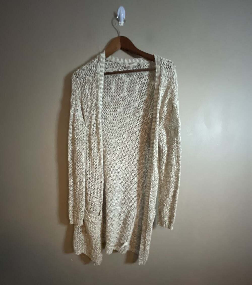 Arizona Jeans Open-Front Longline Knit Cardigan Sweater